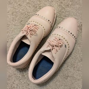 G/FORE Blush Pink Studded Women's Loafers